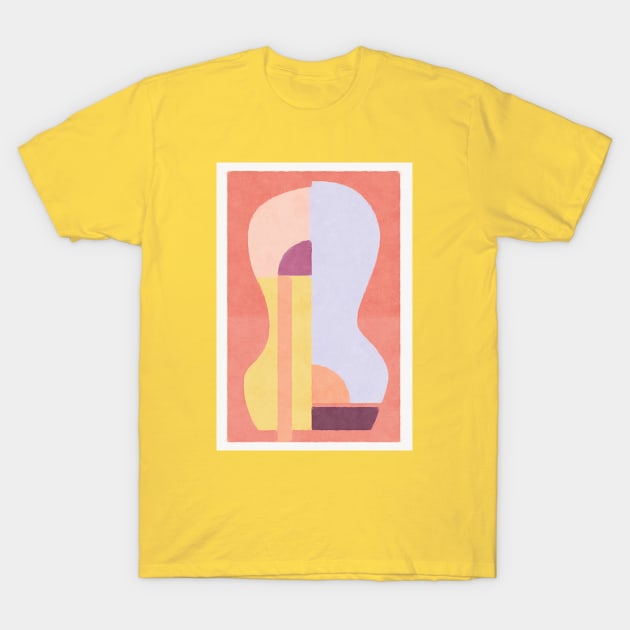 Abstract Guitar Landscape T-Shirt by OZOROZO